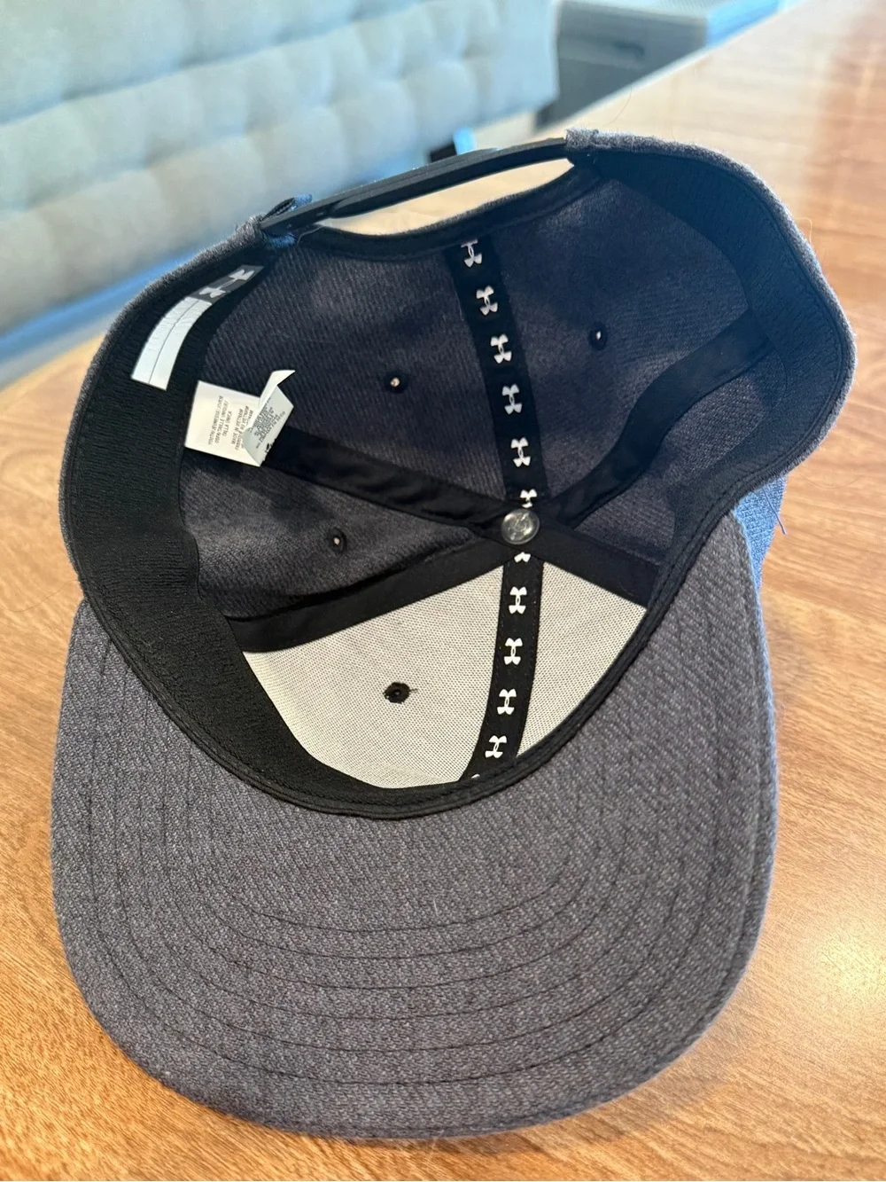Under Armour Kids Charcoal Cap with White Logo